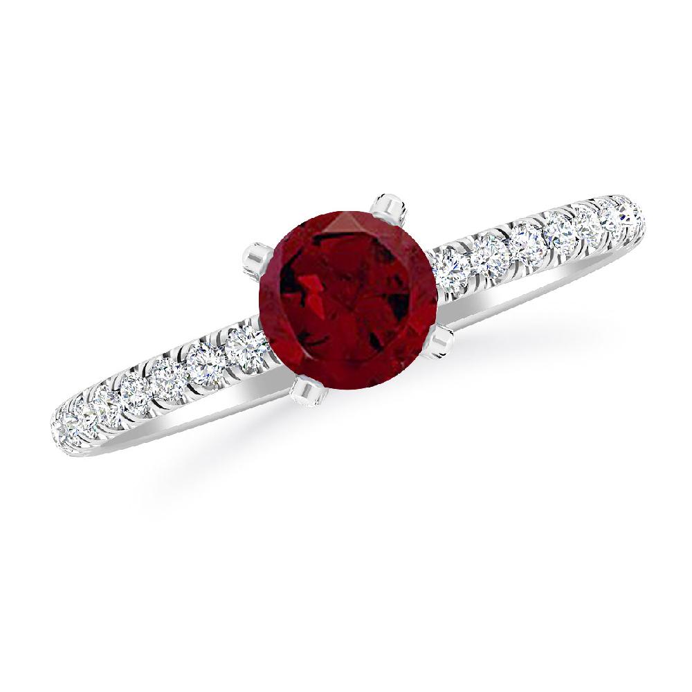 White Gold - Garnet