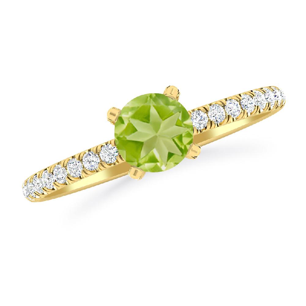 Yellow Gold - Peridot