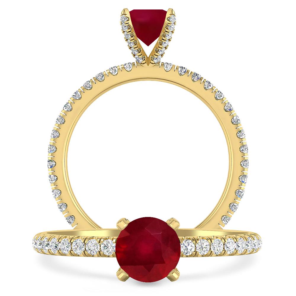 Yellow Gold - Ruby