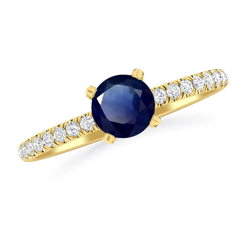 Yellow Gold - Sapphire