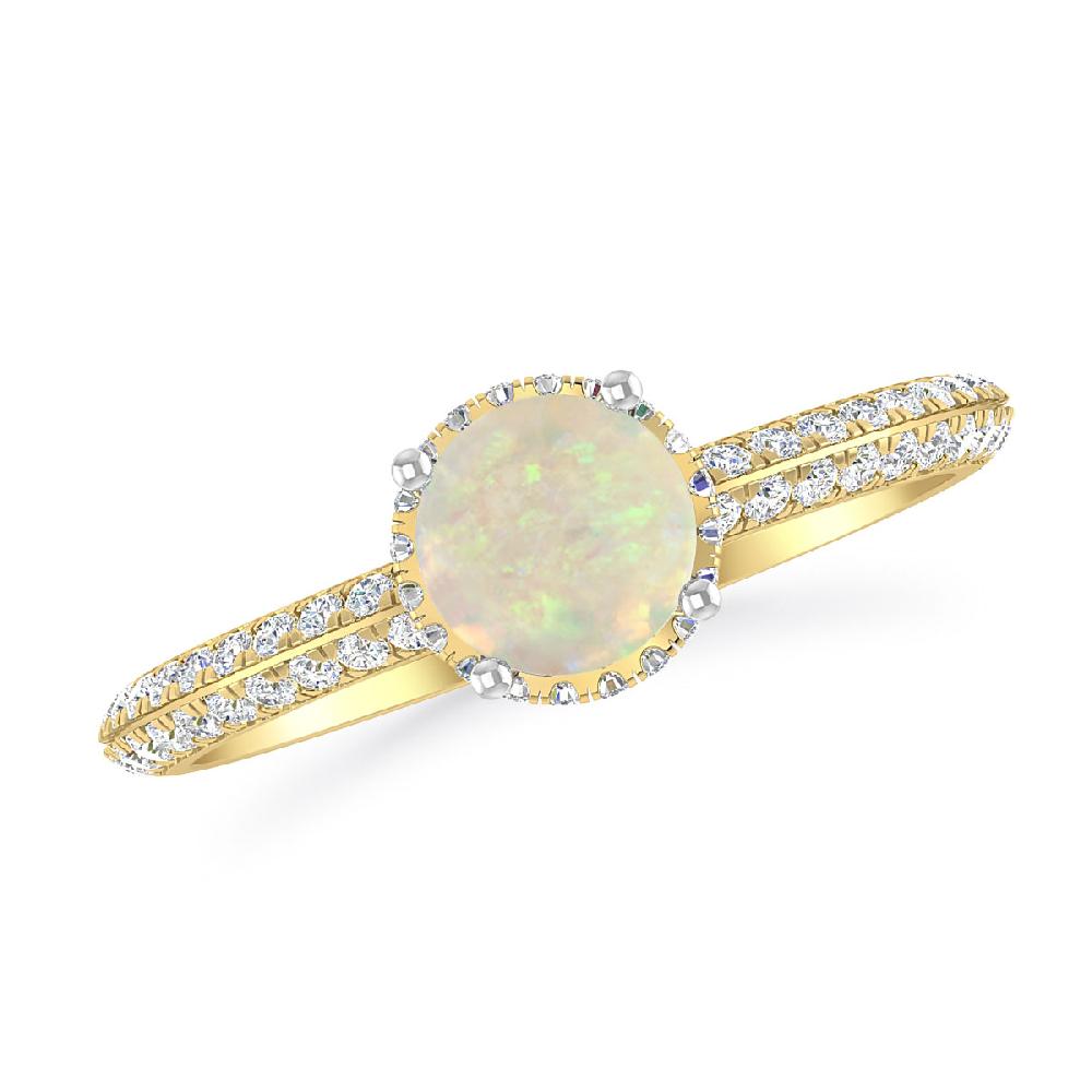 Yellow Gold - Opal