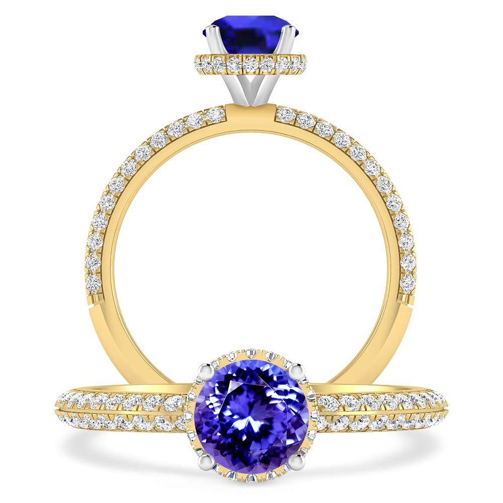 Yellow Gold - Tanzanite