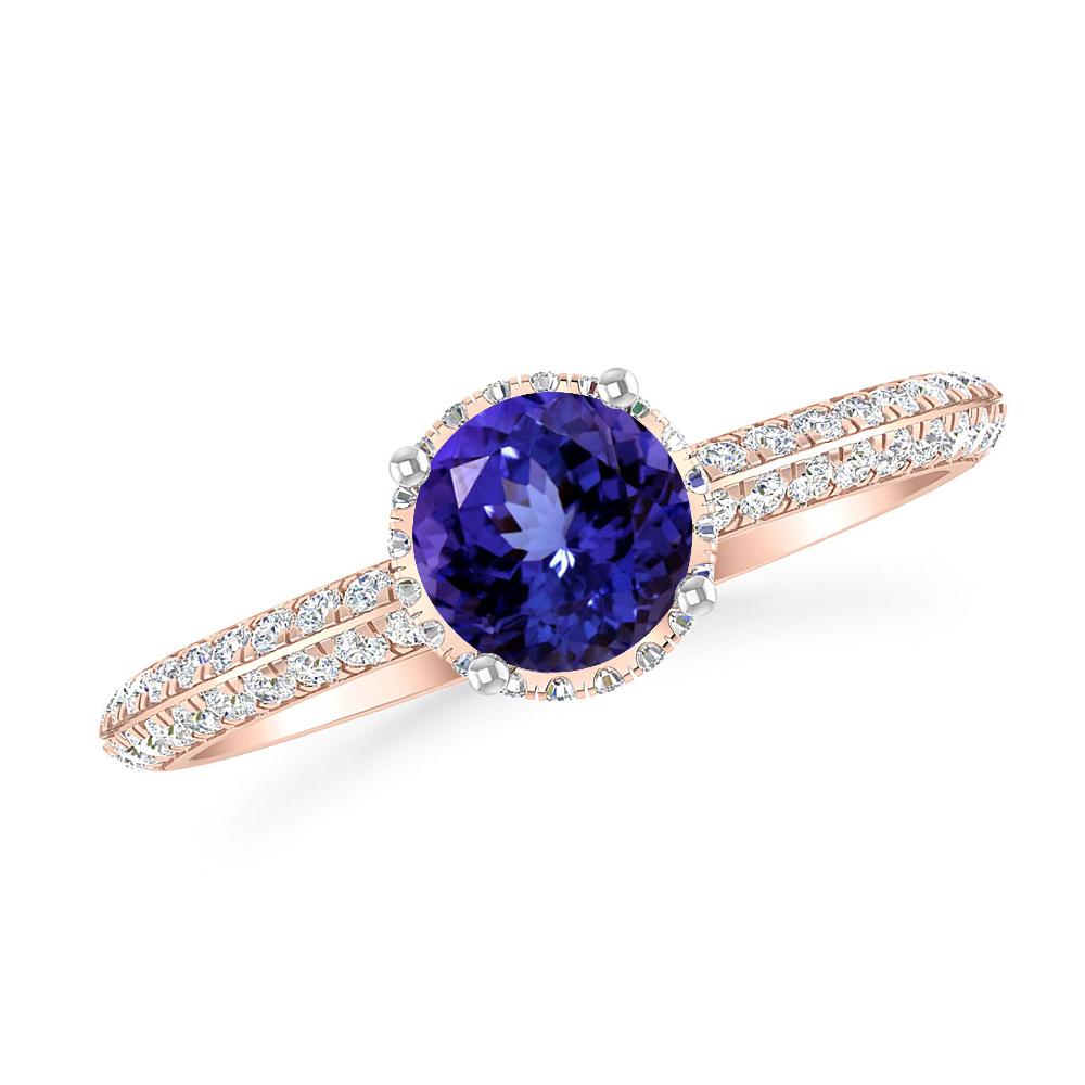 Rose Gold - Tanzanite