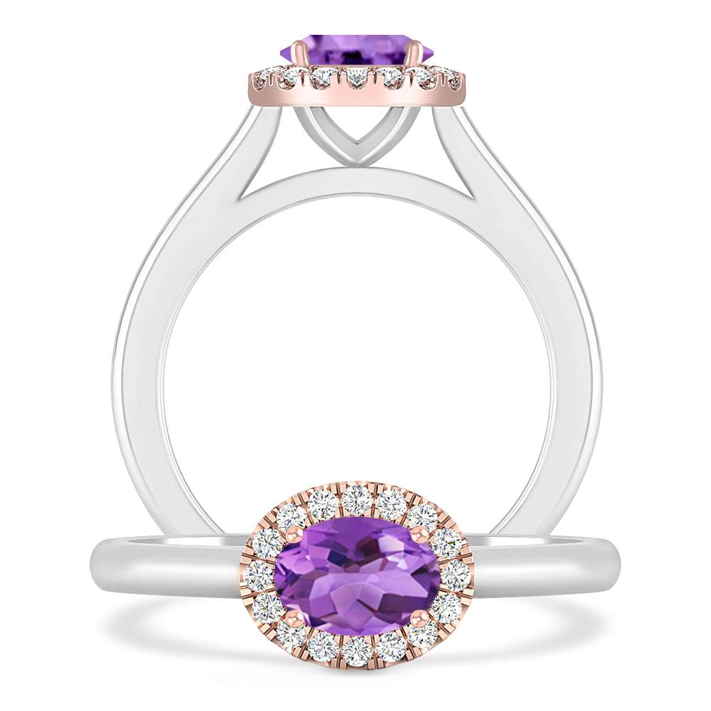 White Gold - Amethyst