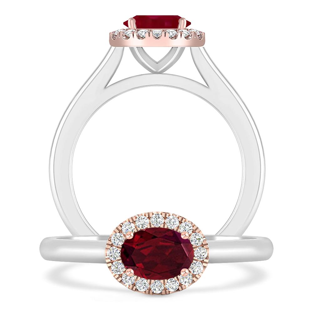 White Gold - Garnet