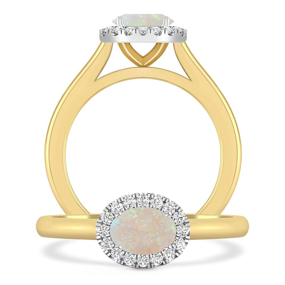 Yellow Gold - Opal