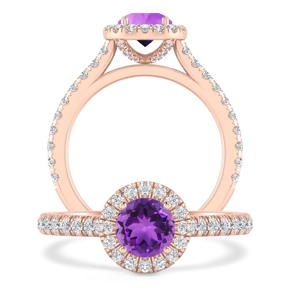 Rose Gold - Amethyst