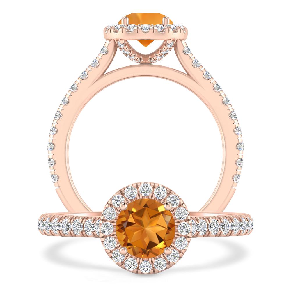 Rose Gold - Citrine