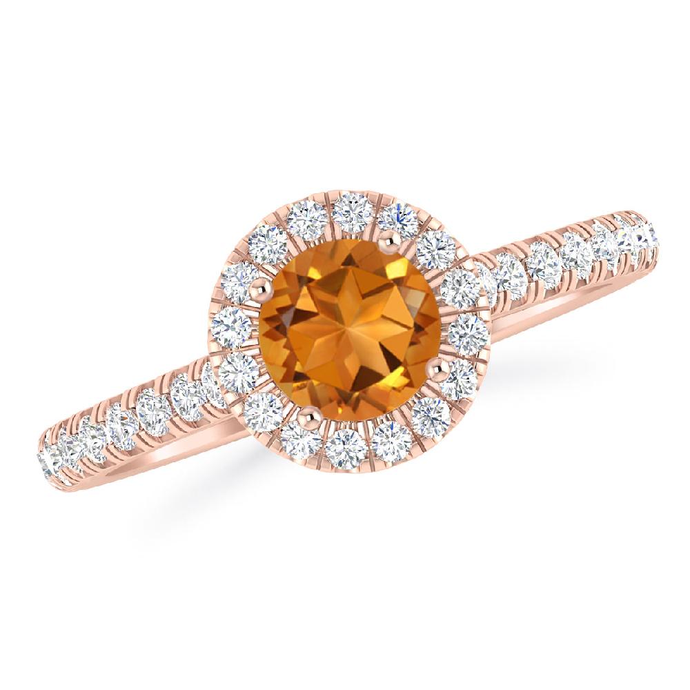 Rose Gold - Citrine