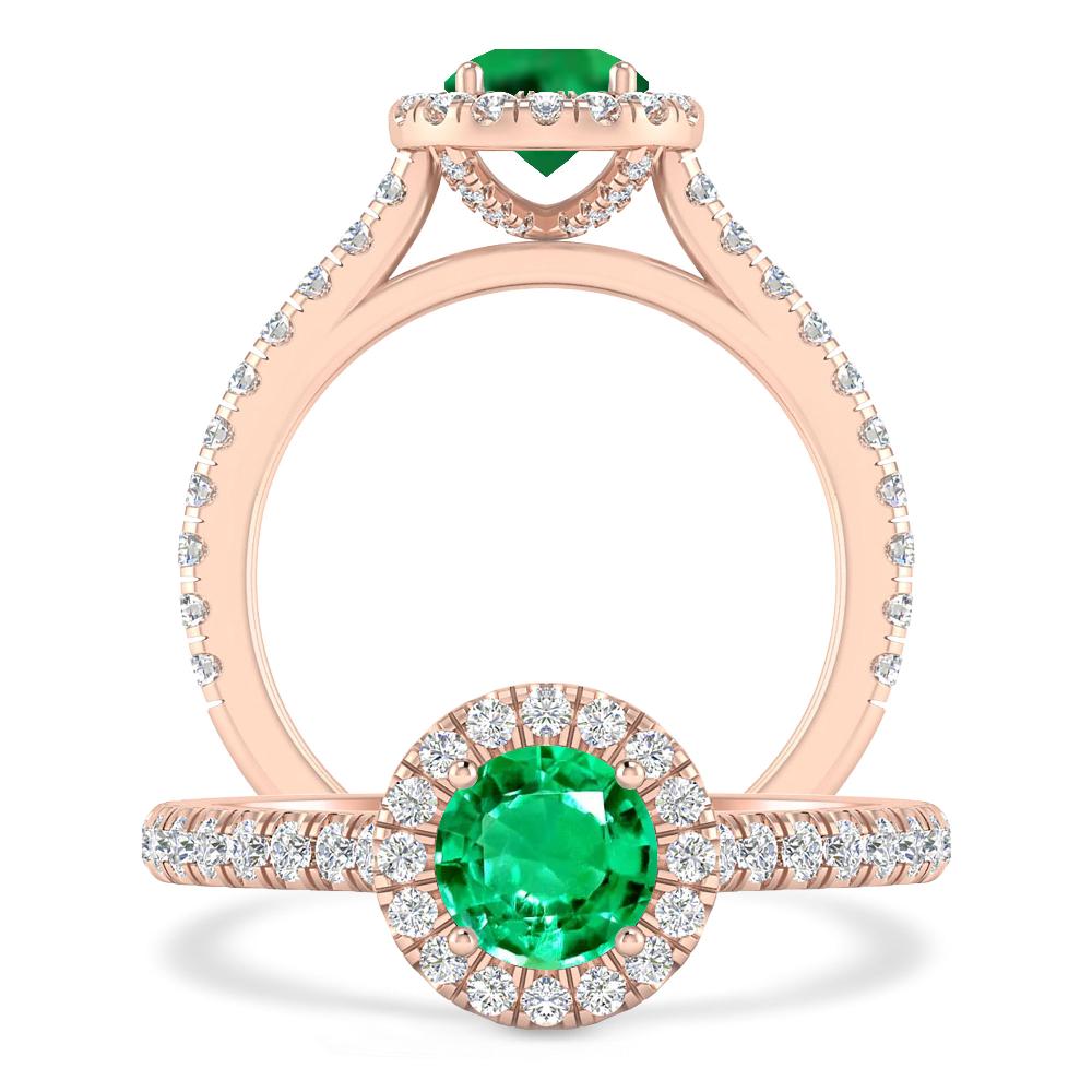 Rose Gold - Emerald