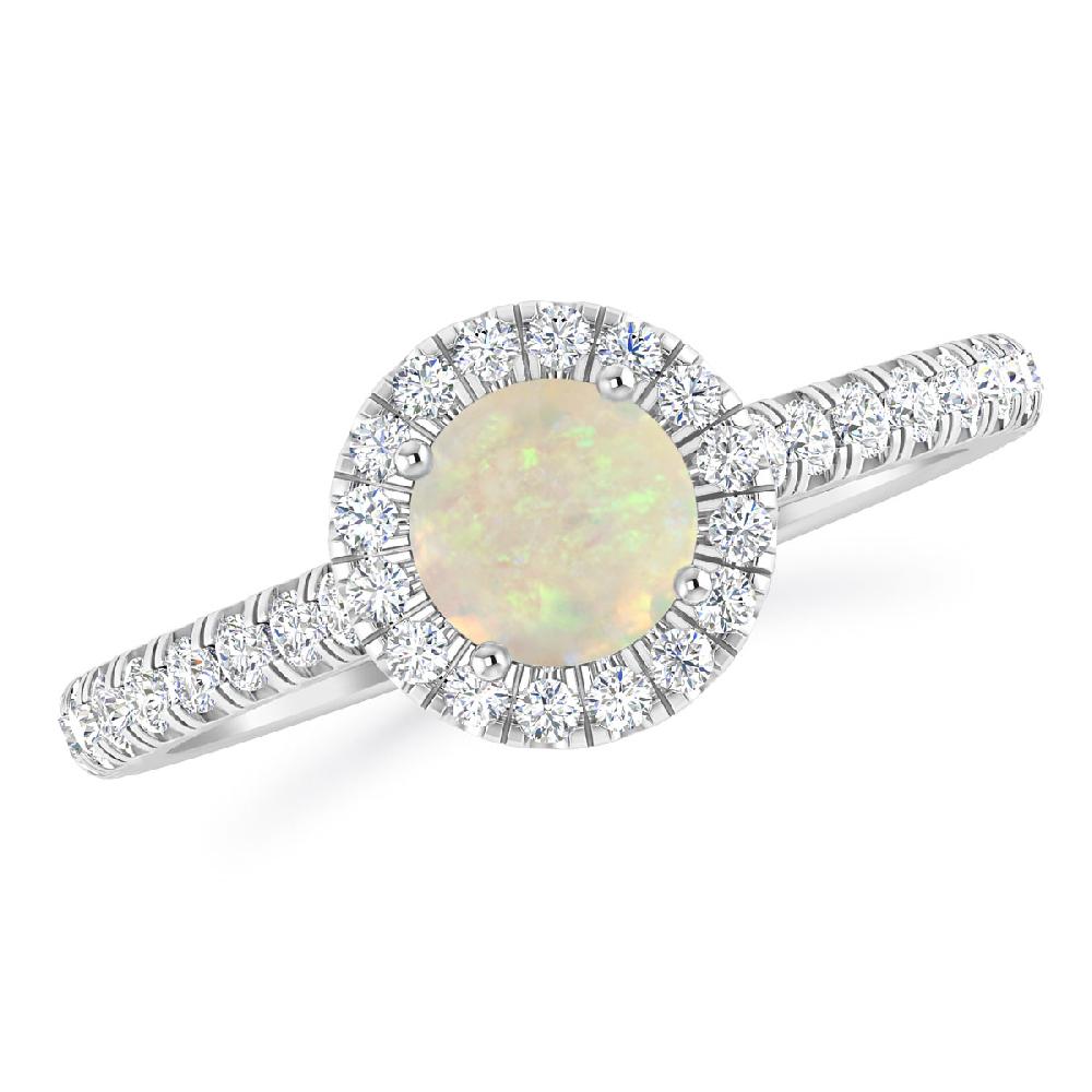 White Gold - Opal