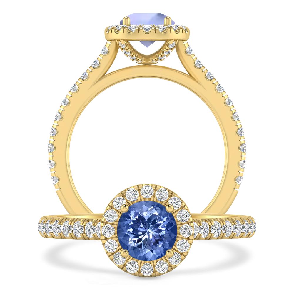 Yellow Gold - Tanzanite