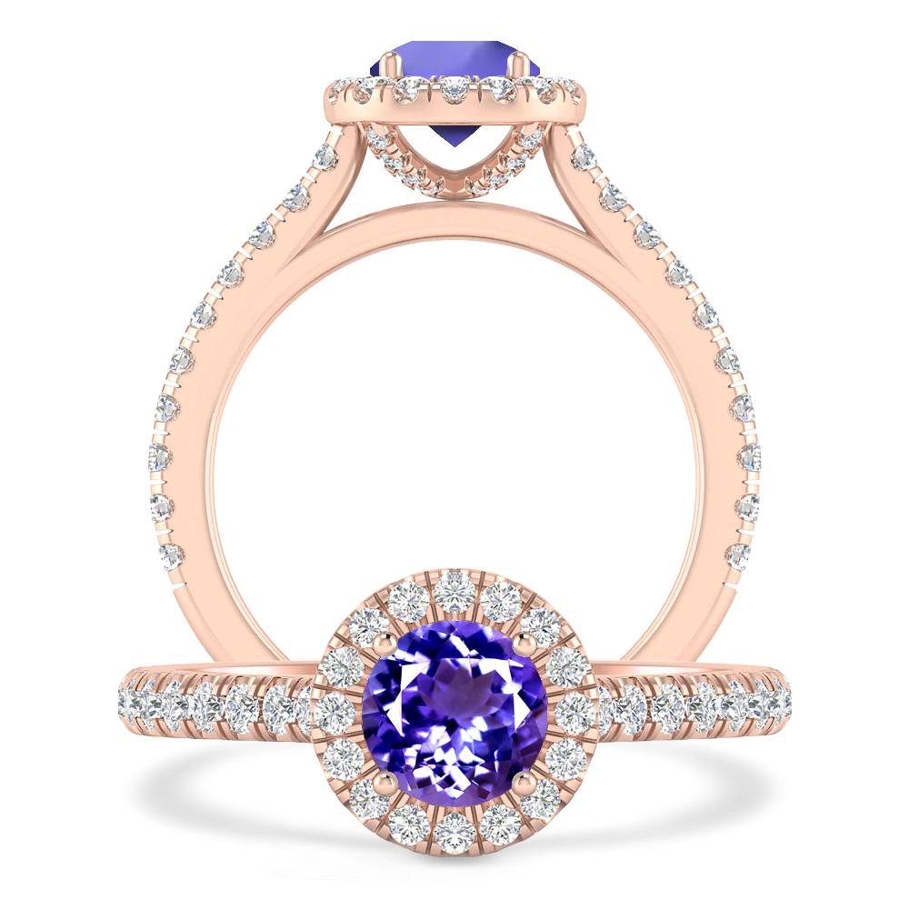 Rose Gold - Tanzanite