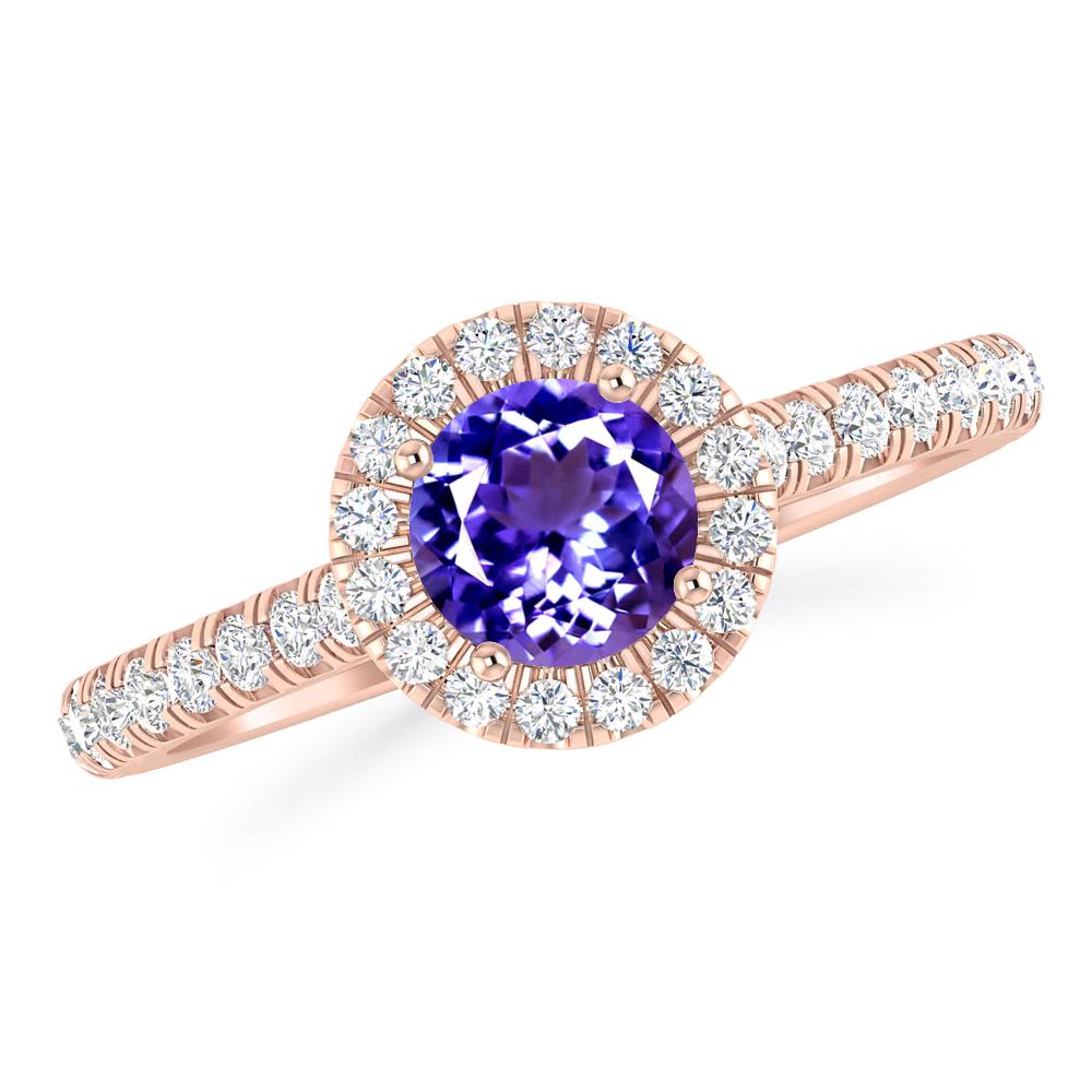 Rose Gold - Tanzanite
