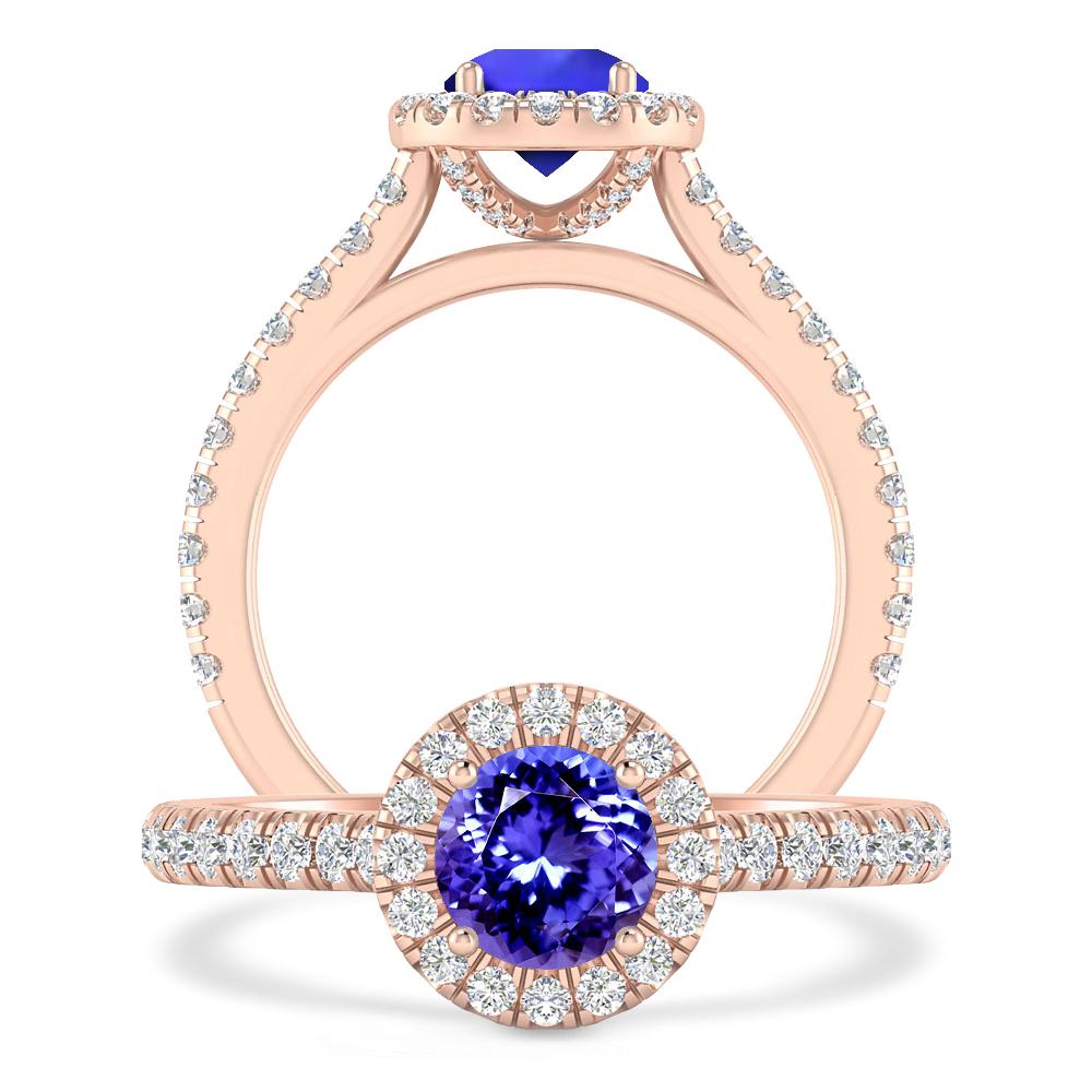 Rose Gold - Tanzanite