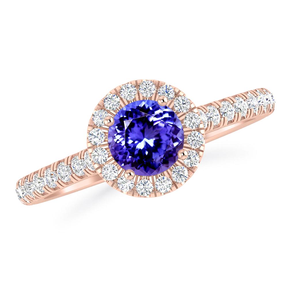 Rose Gold - Tanzanite