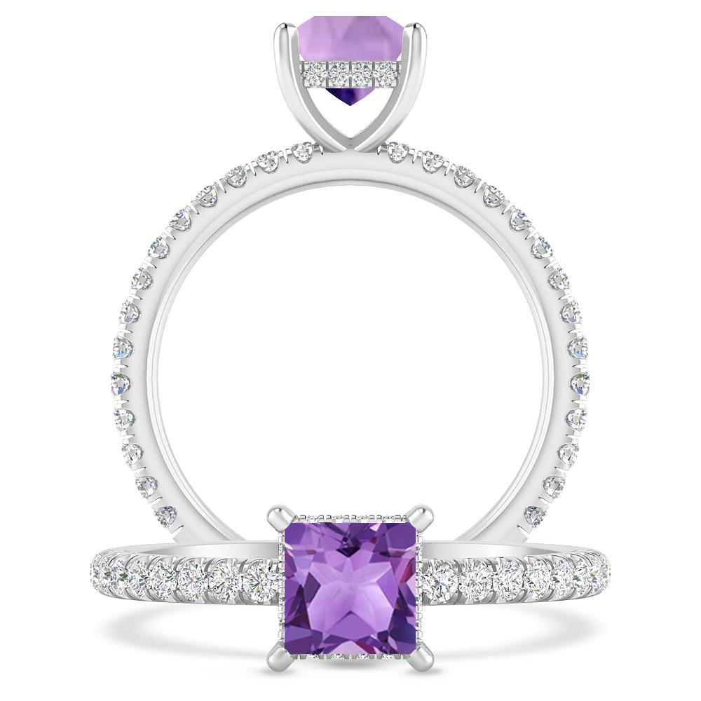 White Gold - Amethyst