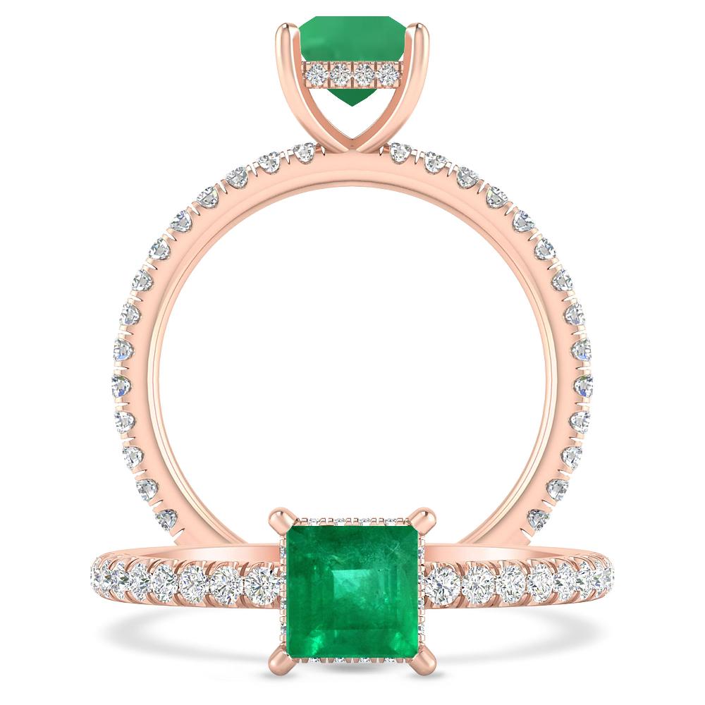 Rose Gold - Emerald
