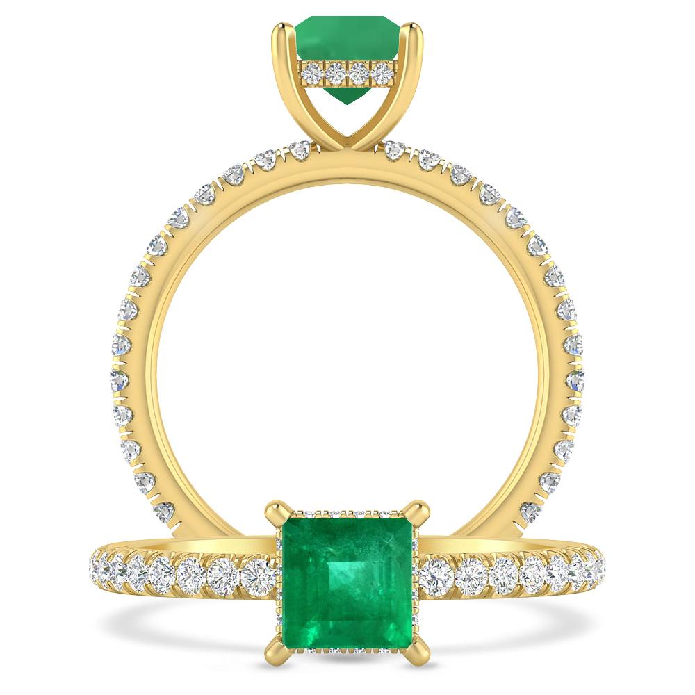 Yellow Gold - Emerald