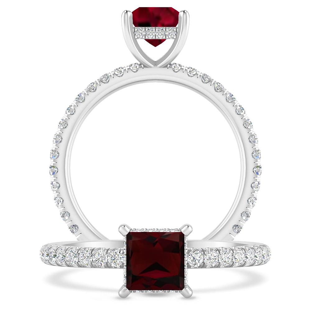 White Gold - Garnet