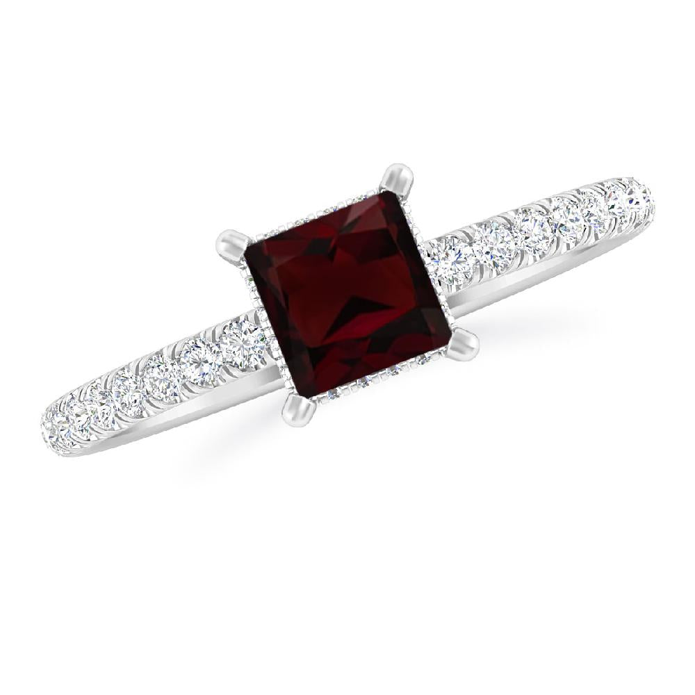 White Gold - Garnet