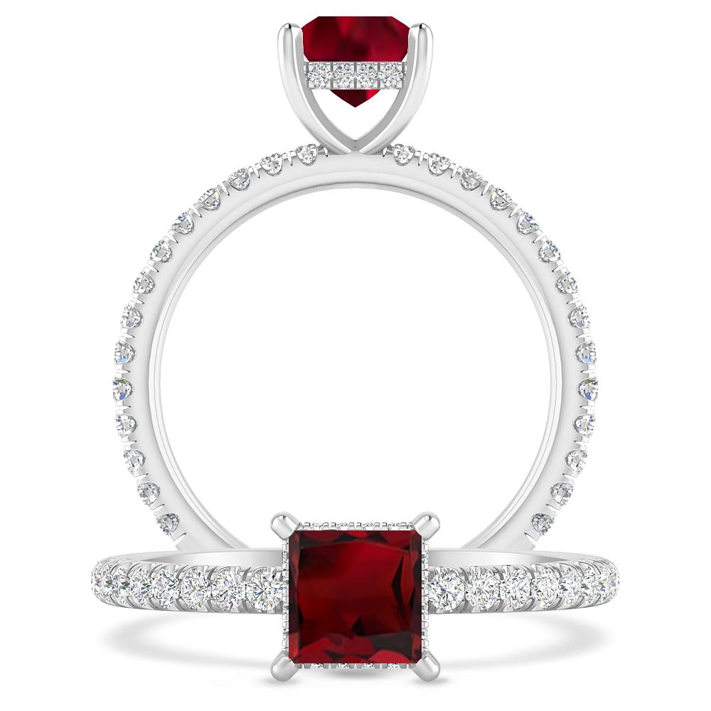 White Gold - Garnet