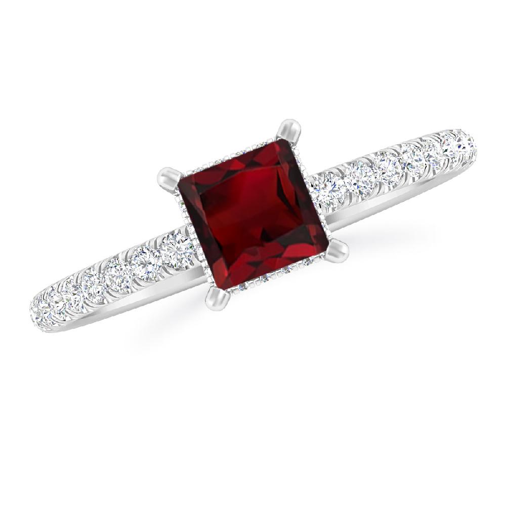 White Gold - Garnet