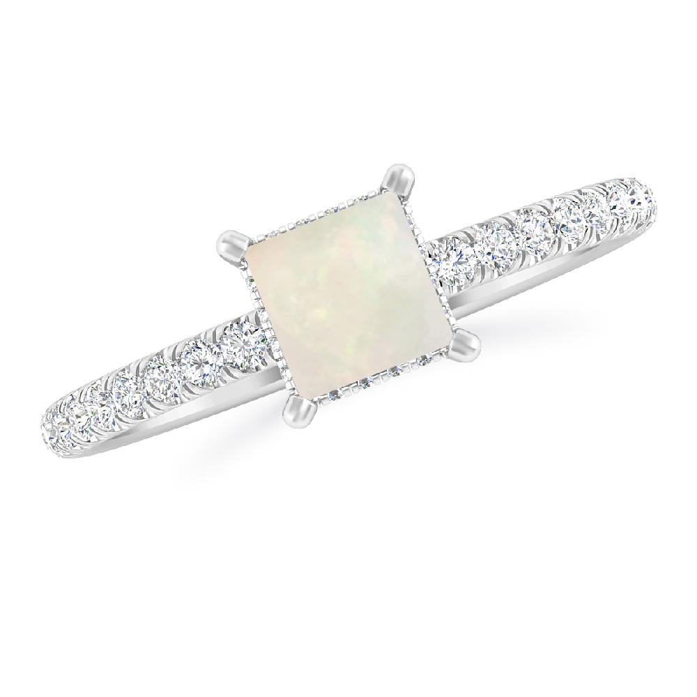 White Gold - Opal