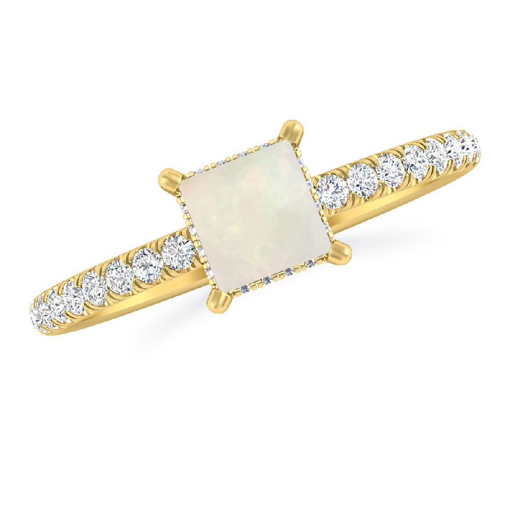 Yellow Gold - Opal