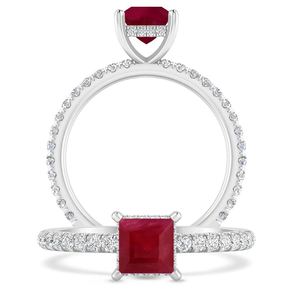 White Gold - Ruby