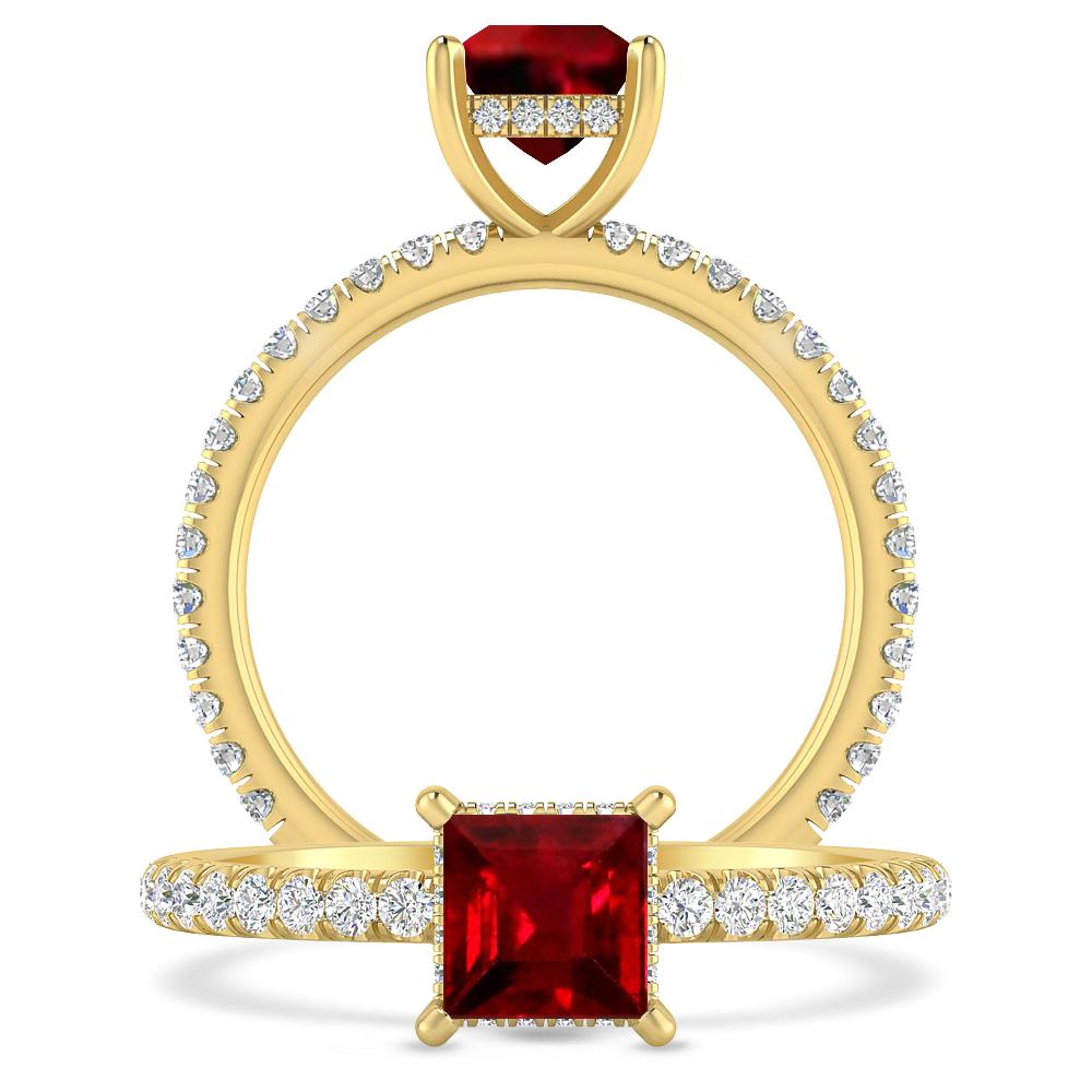 Yellow Gold - Ruby