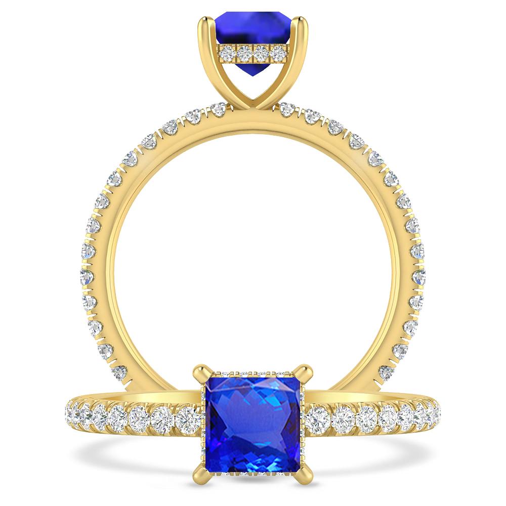 Yellow Gold - Tanzanite