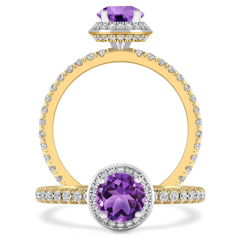 Yellow Gold - Amethyst