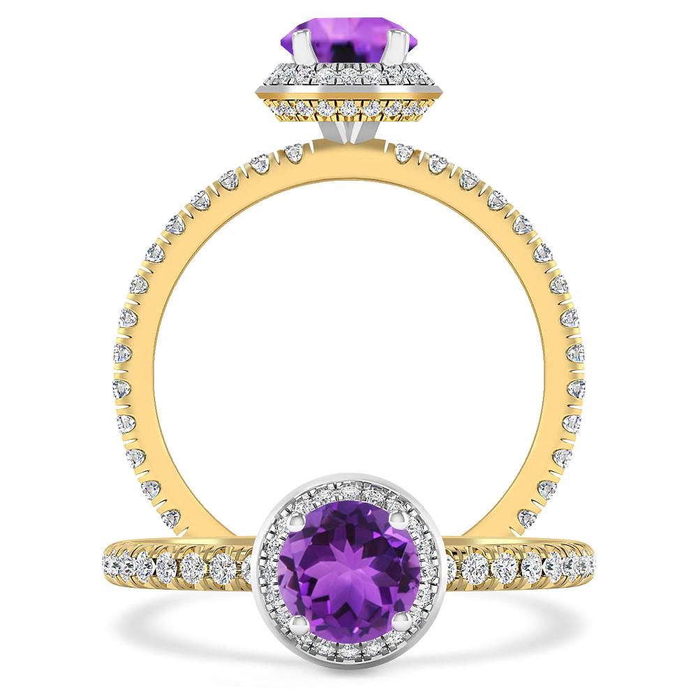 Yellow Gold - Amethyst