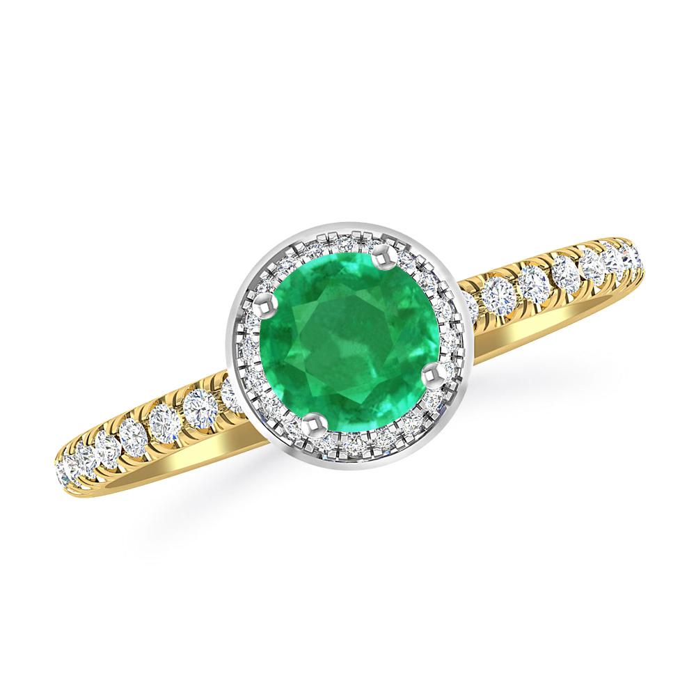 Yellow Gold - Emerald