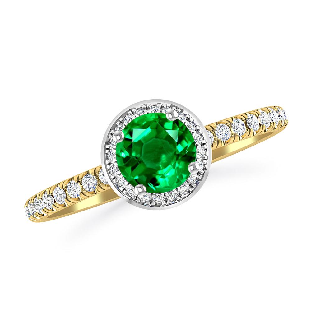 Yellow Gold - Emerald