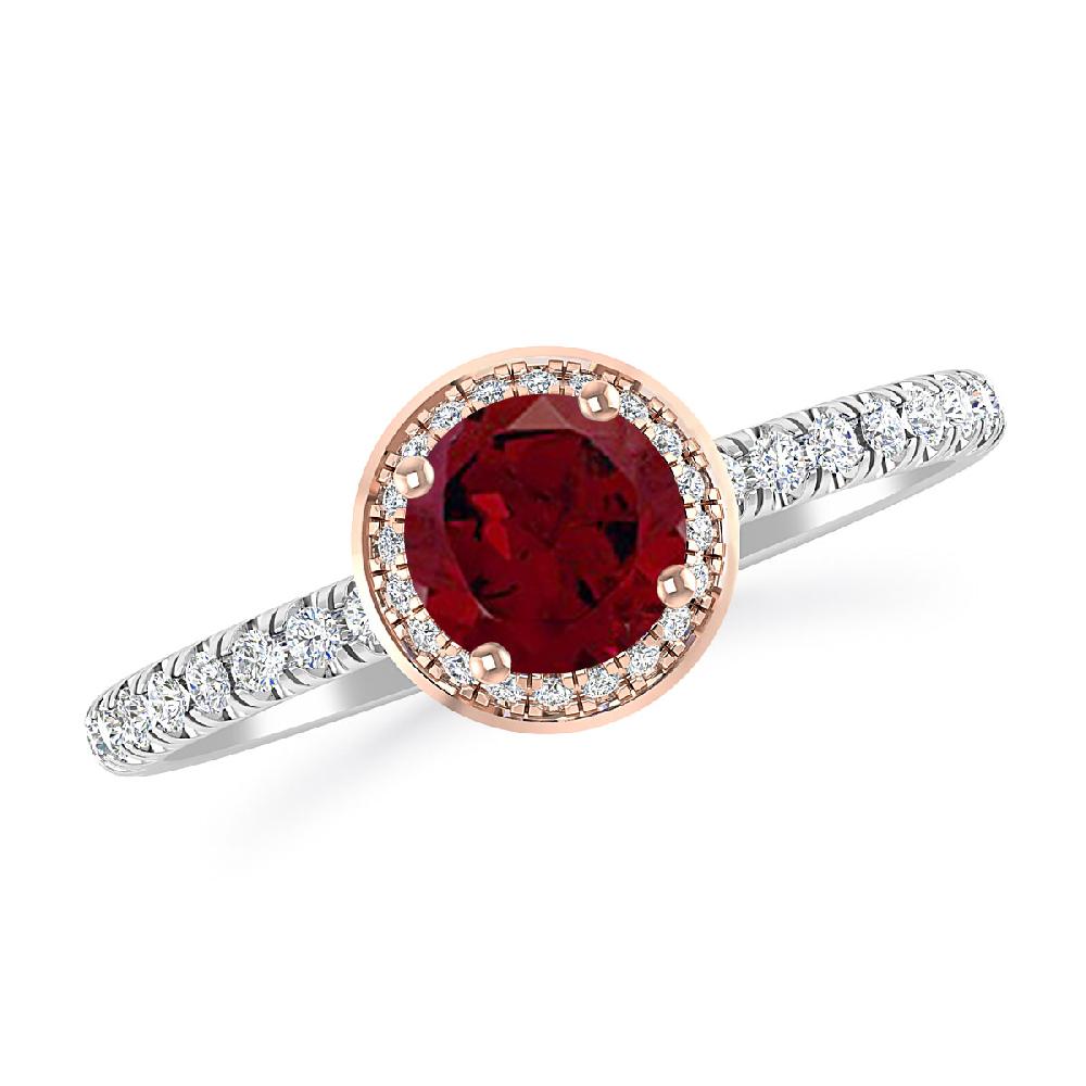 White Gold - Garnet