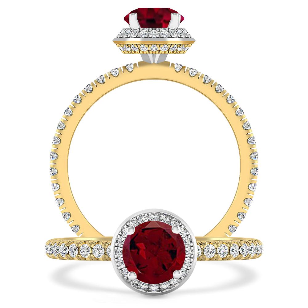 Yellow Gold - Garnet