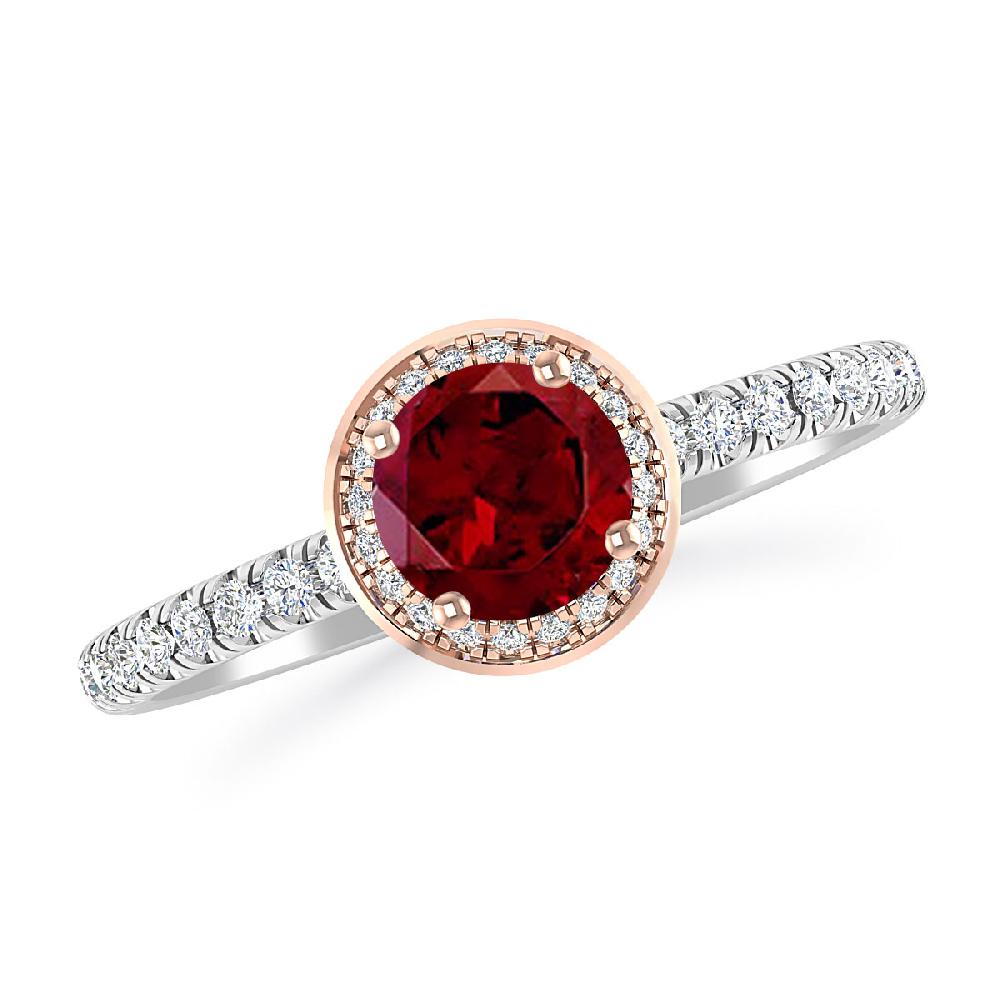 White Gold - Garnet