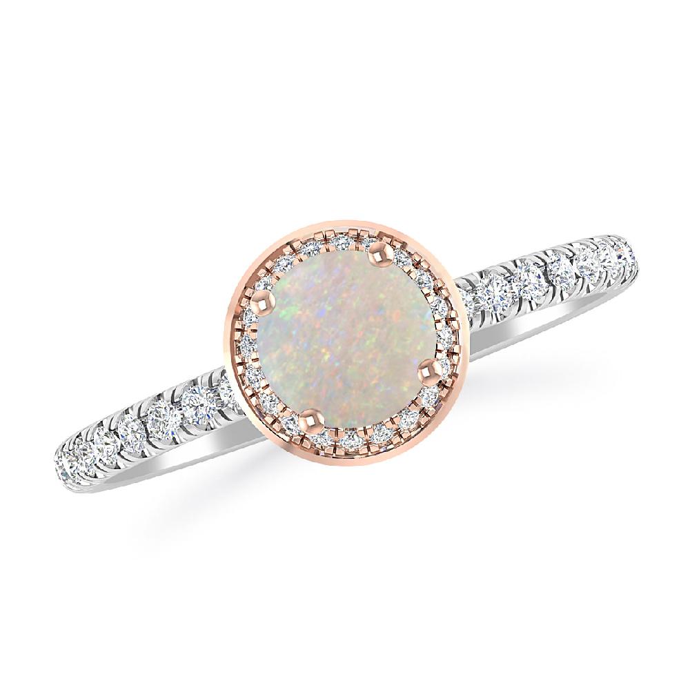 White Gold - Opal