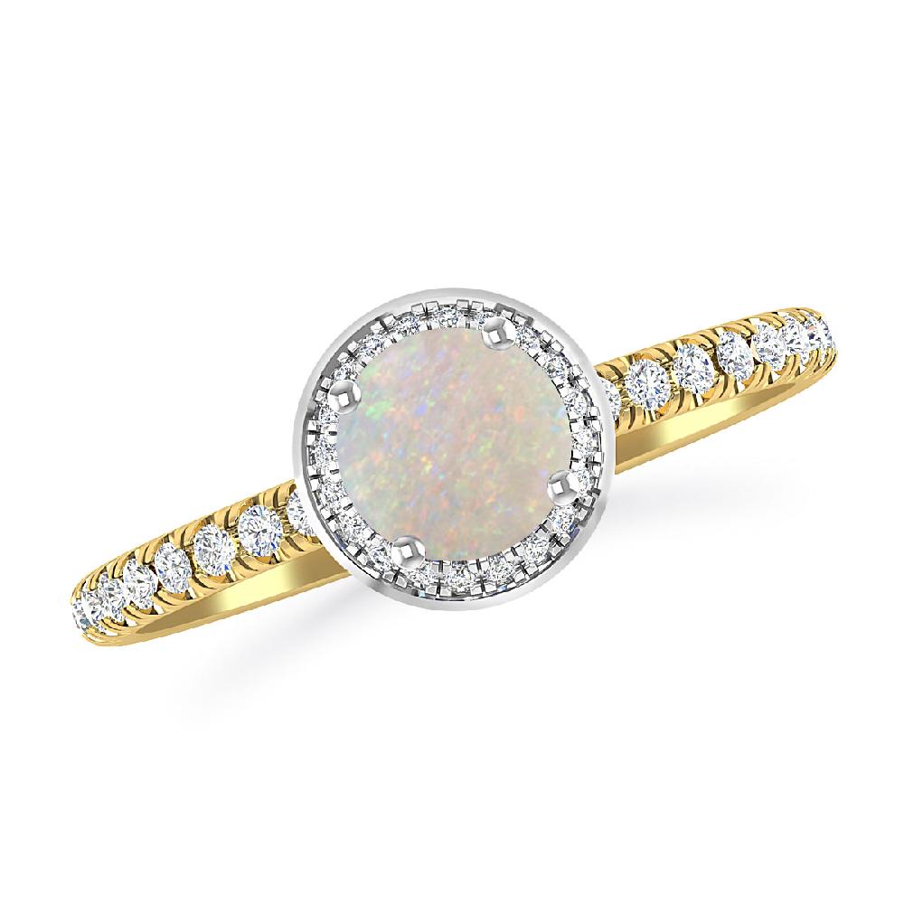 Yellow Gold - Opal