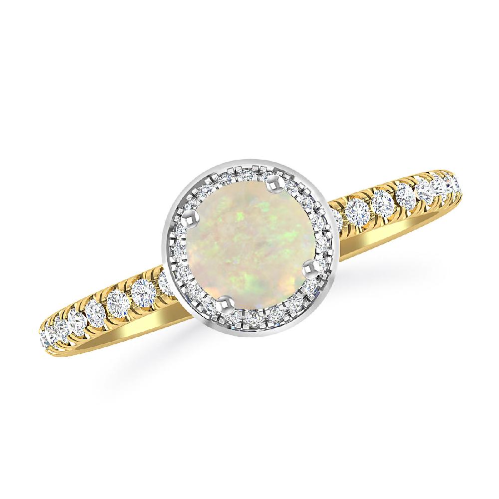 Yellow Gold - Opal