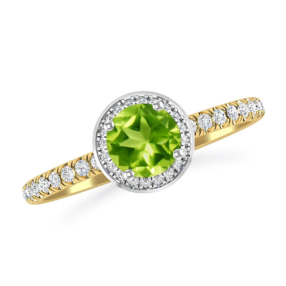 Yellow Gold - Peridot