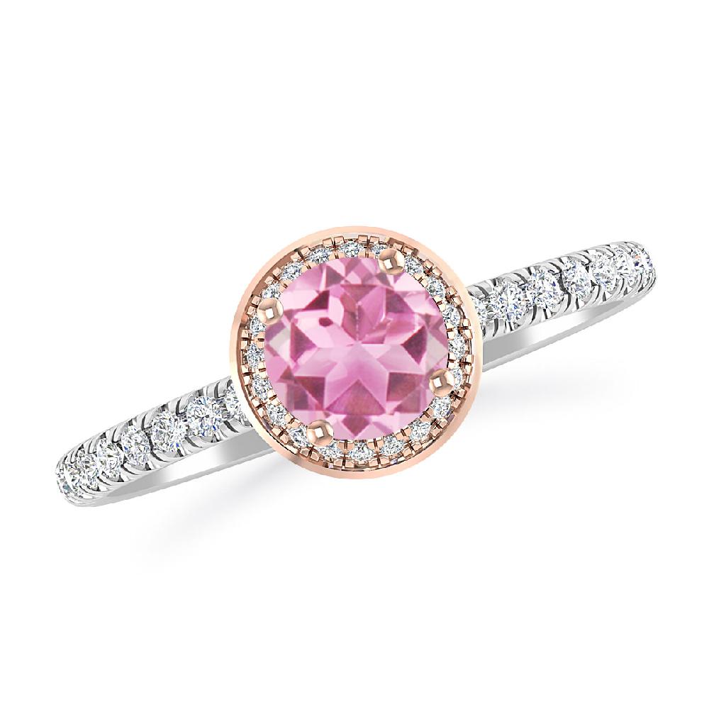 White Gold - Pink Tourmaline