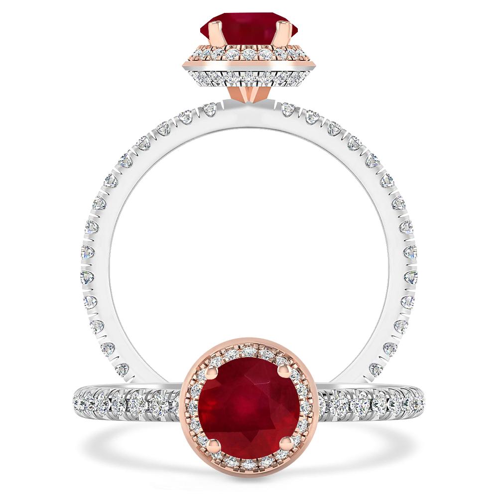 White Gold - Ruby