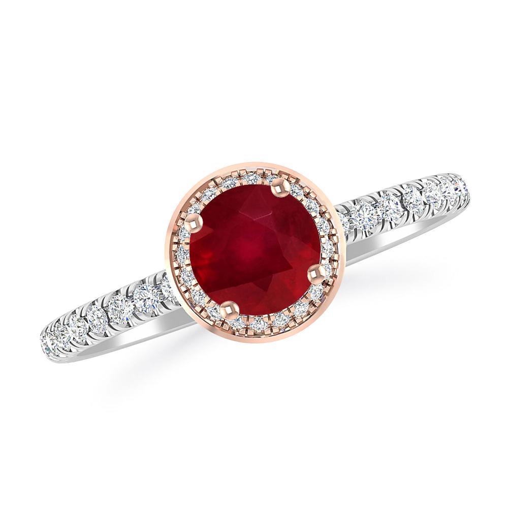 White Gold - Ruby