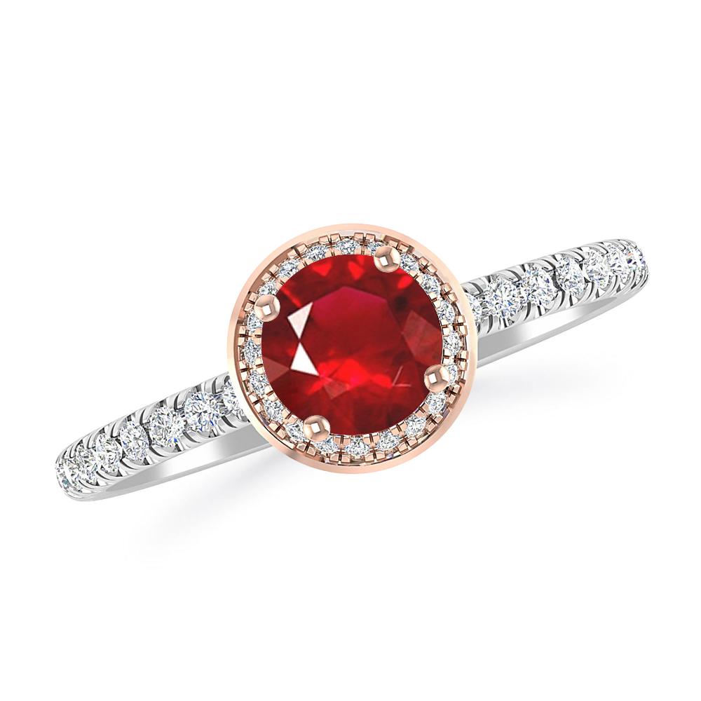 White Gold - Ruby