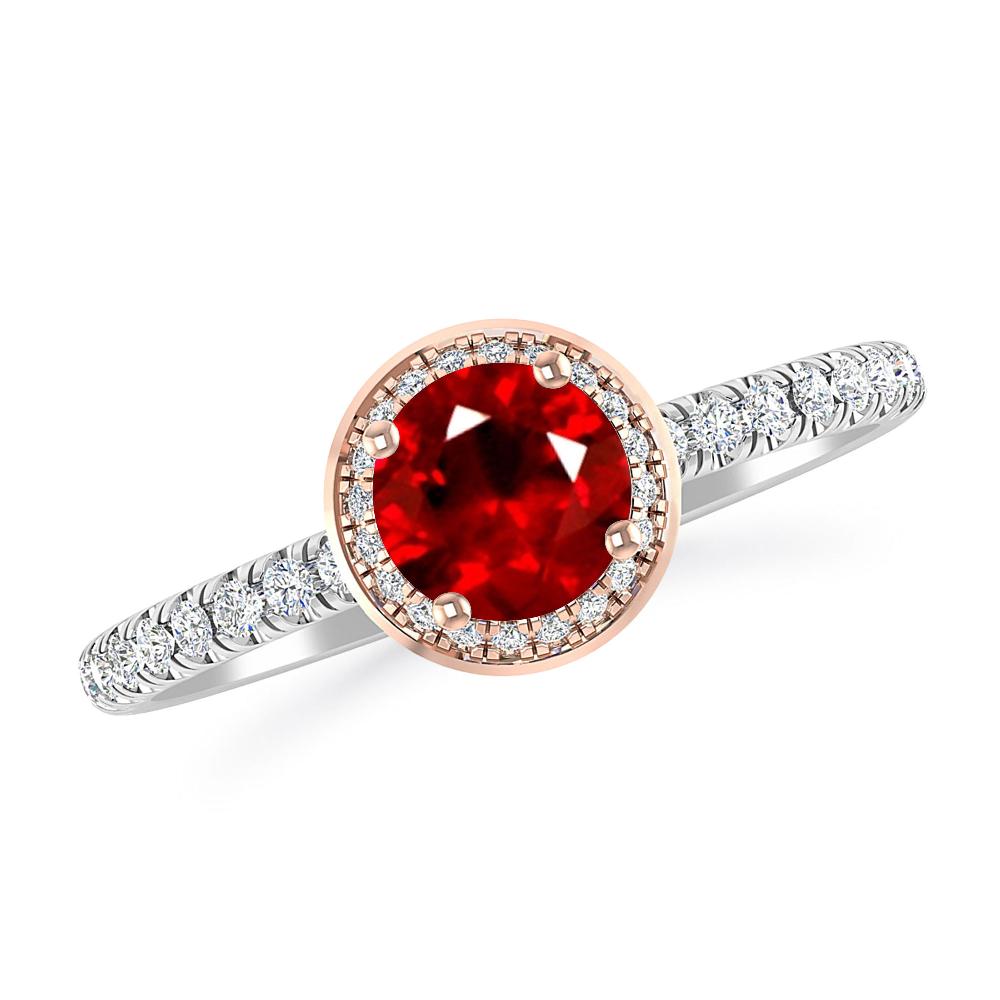 White Gold - Ruby