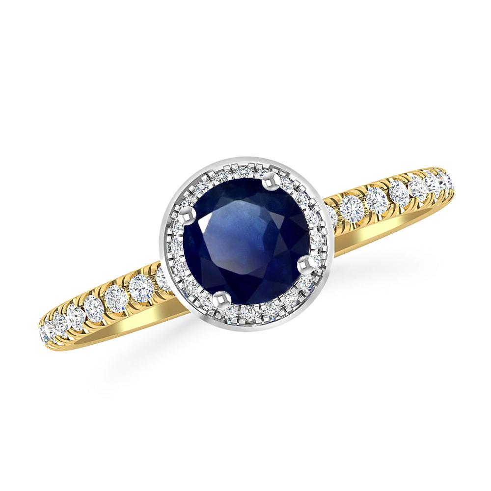 Yellow Gold - Sapphire