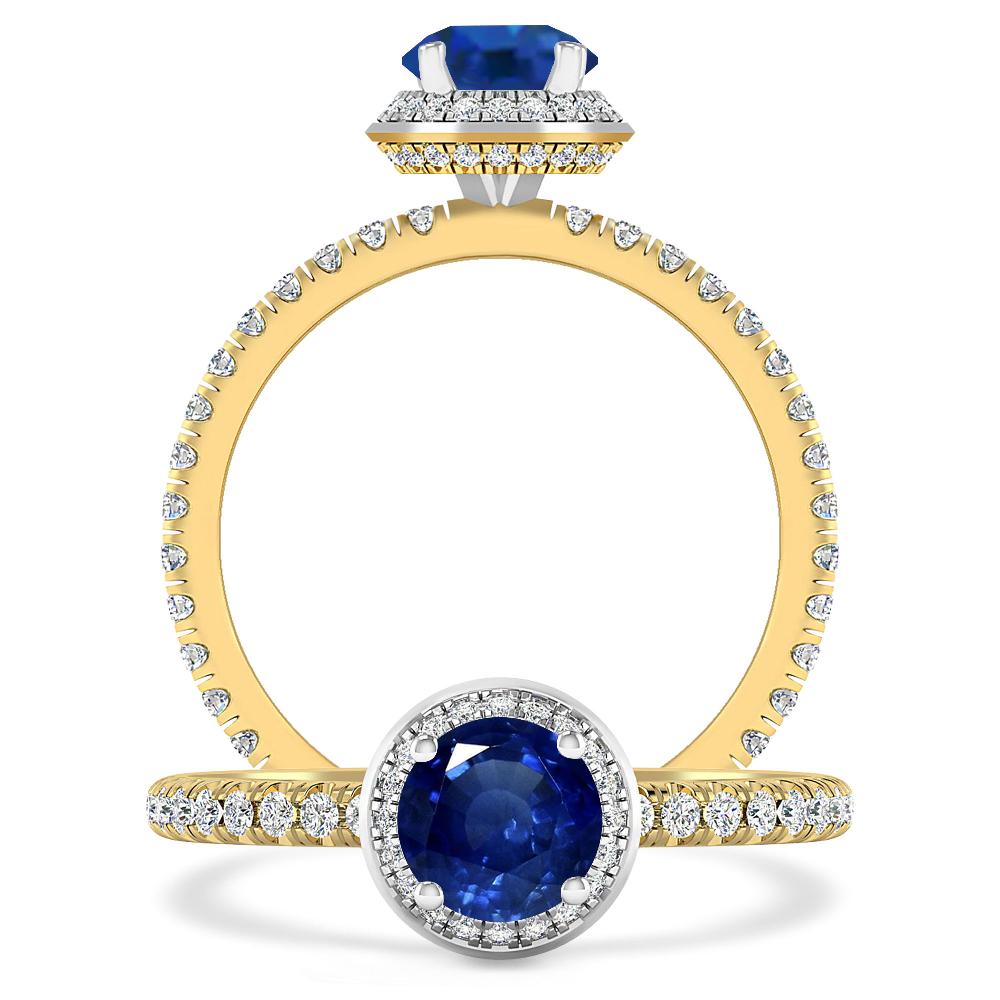 Yellow Gold - Sapphire